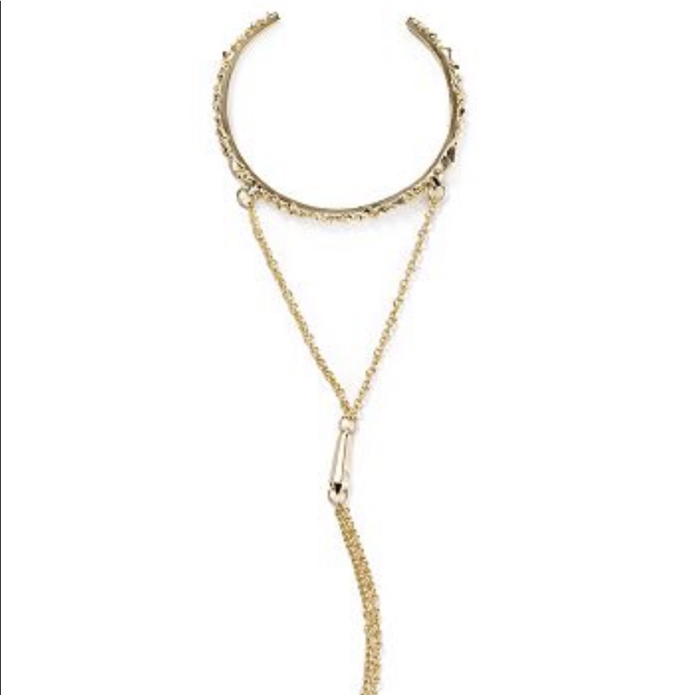 Kendra Scott Yasmin Hand Bangle X Gold